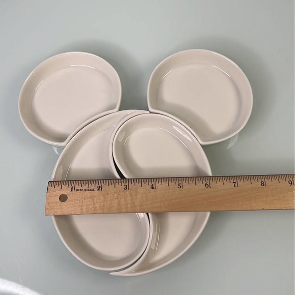 Disney Mickey Mouse Puzzel Ceramic Plates EUC - Picture 5 of 7